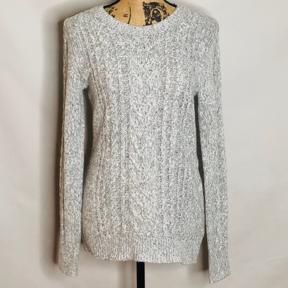 OLD NAVY gray/white color blend sweater size M